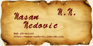 Mašan Nedović vizit kartica